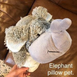 Elephant pillow pet